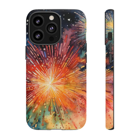 Summer Fireworks in Watercolor - Impact Resistant Phone Case